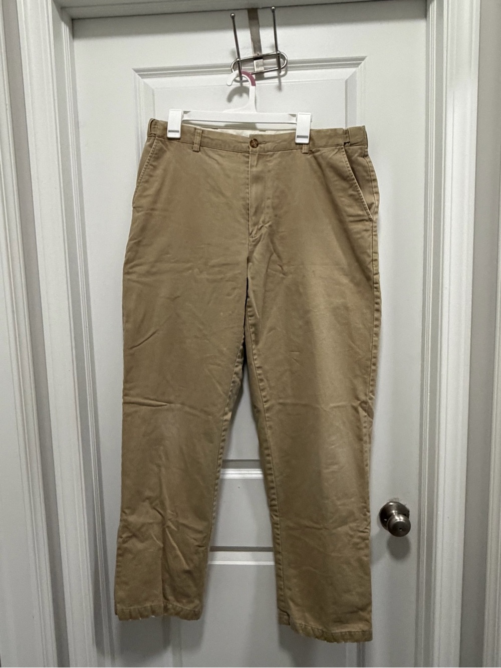 L.L. Bean Men's Lined Cotton Pants Size 36x34 Tan